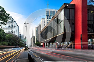 Paulista Avenue in SÃÂ£o Paulo - Brazil photo